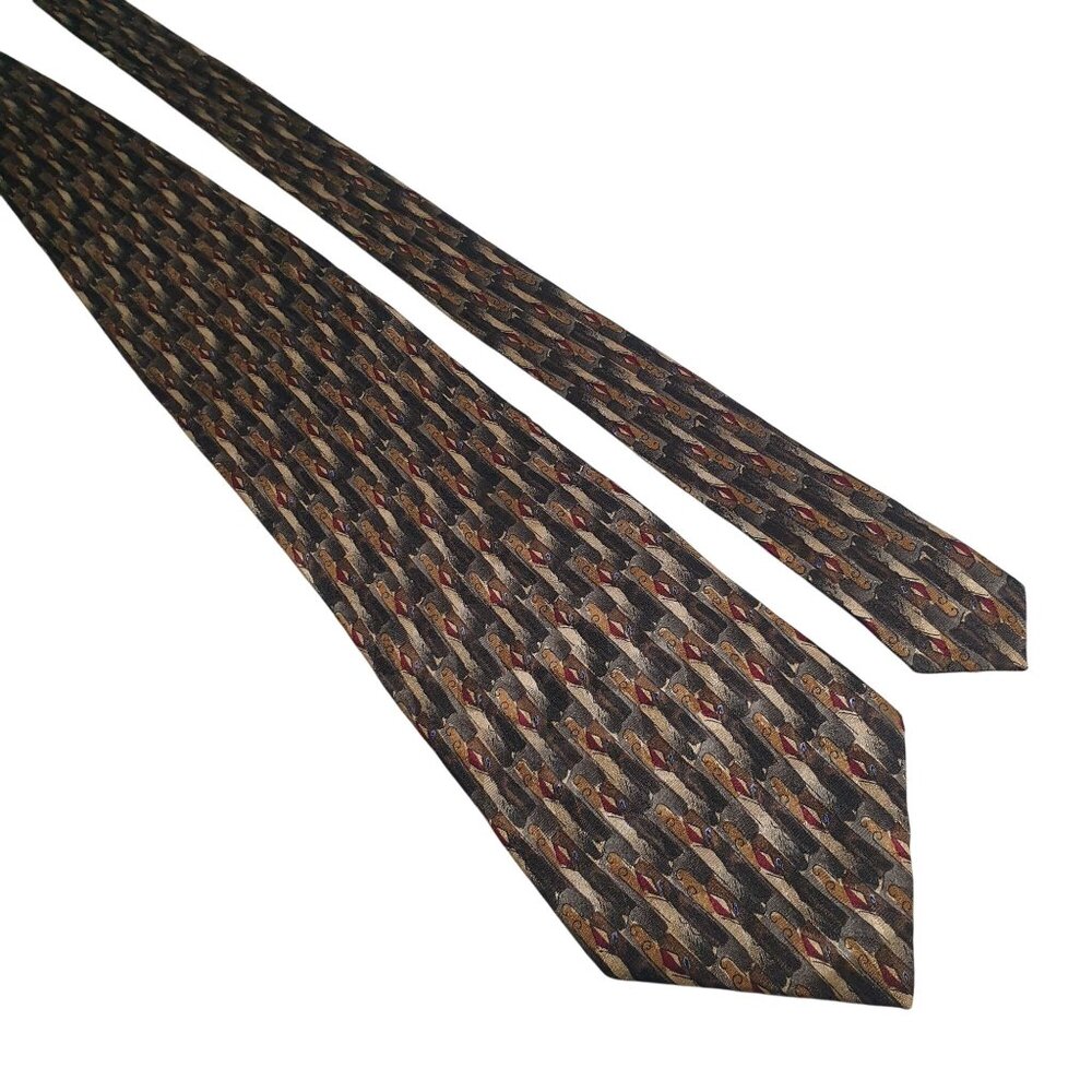 J Garcia Collection Fourteen Silk Necktie Like A Twittering Machine Vintage